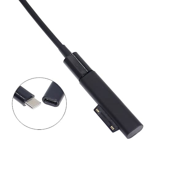 USB-C PD Hurtigopladningsstik Konverter til Microsoft Surface Pro 3 4 5 6 Go USB Type C Hunstik Adapter til Surface Book