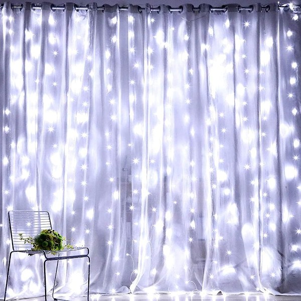 Strängljusgardin, USB -driven Fairy Lights för sovrumsvägg Party$Lights Idealisk för utomhusbröllopsinredning Flera färger$Gardinbelysning interiör