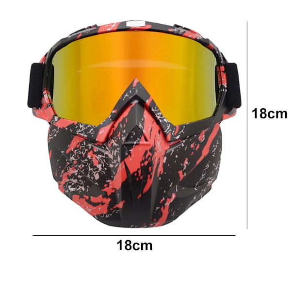 Maskglasögon, motorcykelglasögon, racingglasögon, motorcykel offroad-glasögon