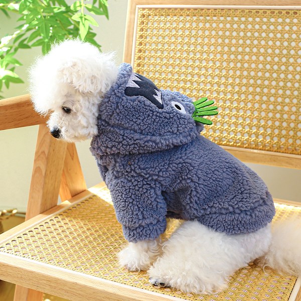 Hundkläder Hundtröja Tartan Rutig Hundhoodie, Stickad Hundkläder för Små Hundar Pojke, Husdjurströja med Huva, Katt Fleecefodrad Vinterkläder