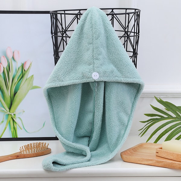Mikrofiber Hårhandduk Wrap för Kvinnor, 2-pack, Absorberande Snabb Magisk Torkande Hår Turban