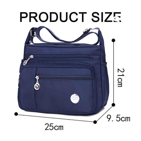 Crossbody-väskor för kvinnor Trendig axelremsväska Crossbody-väska för kvinnor Vattentät Lätt Casual Axelhandväska Plånbok Ryggsäck