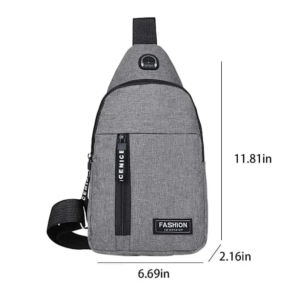Crossbody-taske Brysttaske SORT Sort
