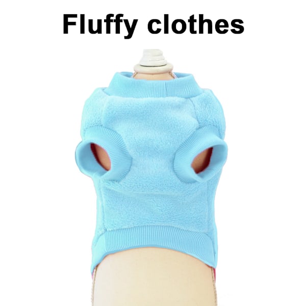 Hundetrøje Hundetøj Fleece Hund Ulden Trøje Vinter Varmt Sweat Shirt Blomst Pyjamas Fleece Trøje