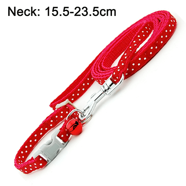 Rött Dingo designer hundhalsband, litet