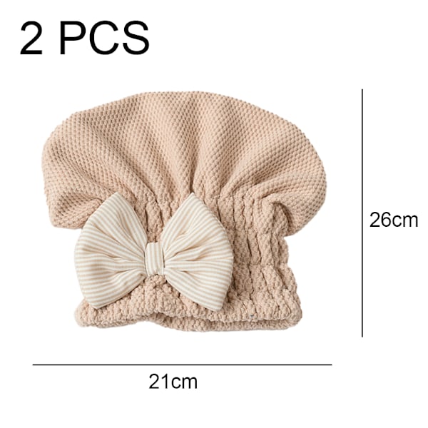 Mikrofiber Hårhandduk för Snabbtorkande Hår Mjuk Hår Turban