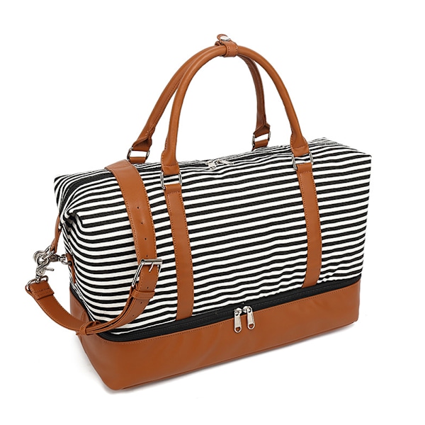 Dametøyler Canvas Weekendbag, overnatting, håndbagasje, duffelbag