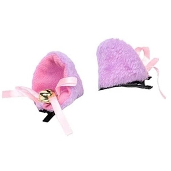 Fluffy Plush Anime Kvinne Bell Cosplay Buesløyfe Hårtilbehør Lolita Hårklipp Hodebånd Katteører