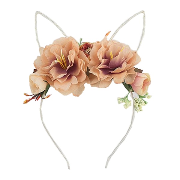 Simulerade blomsterdiadem för bröllop, fester och födelsedagar