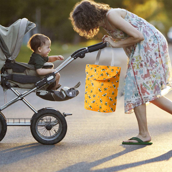 Vanntett bleieveske Bærbar multifunksjonell bleieveske for baby