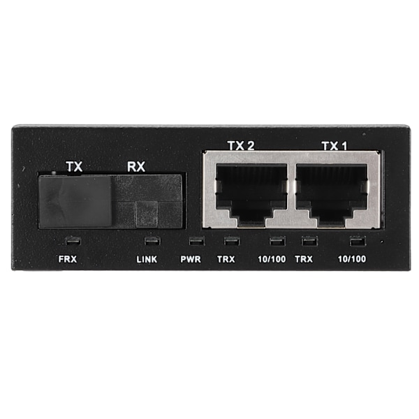 2-ports Ethernet Fiber Switch TBCMC3412ES20A Plug & Play Stabil Robust Datornätverksswitchar 100-240V (AU-kontakt)