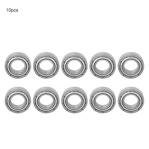 10 stk Dype Spor Kulelager Metall Skjermet Lager (687-ZZ 7x14x5mm)