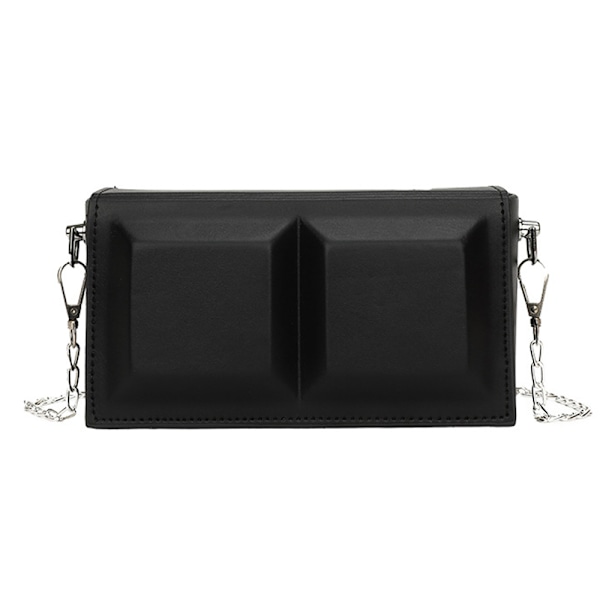 Sommarnyhet - En axel crossbody väska i chokladstil, liten fyrkantig väska för kvinnor