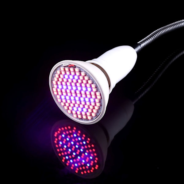 18W 106 LED -kasvilampun kasvatusvalo 360 asteen joustavalla hanhenkaula- ja lampunpidikkeellä