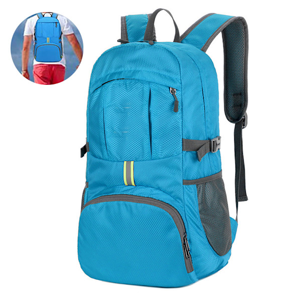 1 st Vandringsryggsäck 30L Lätt Ryggsäck Vattentät Packbar Ryggsäck Resedagryggsäck för Kvinnor Män