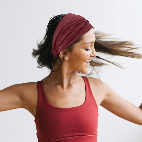 6 stk. Hårbånd til Kvinder Boho Bredt Hårbånd Hårbånd Knyttet Hoved Wraps Turbaner Hårtilbehør