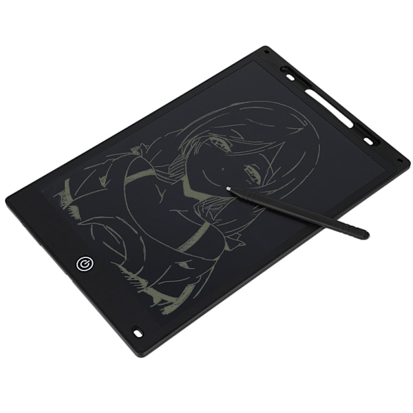 12 tuuman LCD-kirjoituslevy Elektroninen kirjoitus- ja piirustuslevy Doodling-alusta (Musta)