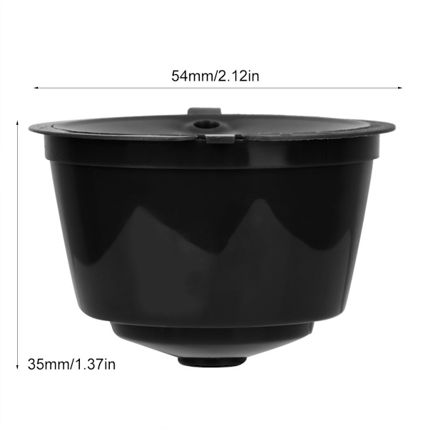 Kapselkopp Kaffefilter Återanvändbar, Pulverhammare, För Dolce Gusto Kapsel, Sked, Borste (Svart)