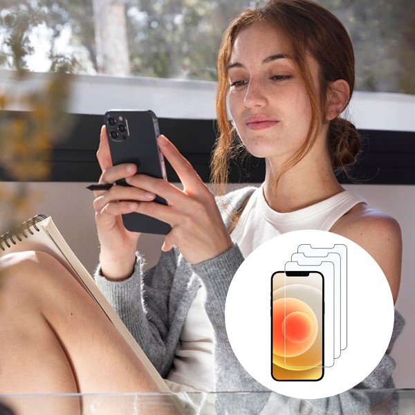3 stk Herdet Glass Skjermbeskytter for iPhone 11/XR - Transparent