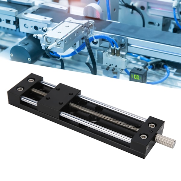 Skyveplattform X Dovetail Guide Lineær Bord med Girroterende Håndtak SP40A-DB95