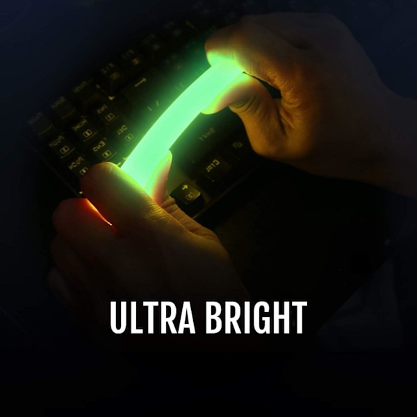 30 Ultra Ljusa Glow Sticks - Nödljusstavar för Campingtillbehör, Fester, Orkanutrustning, Jordbävning, Överlevnadskit och Mer