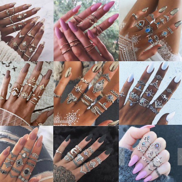 12 set Falska Naglar Medium Almond, Matt Medium Almond Falska Naglar Full Cover för Nagelkonst DIY