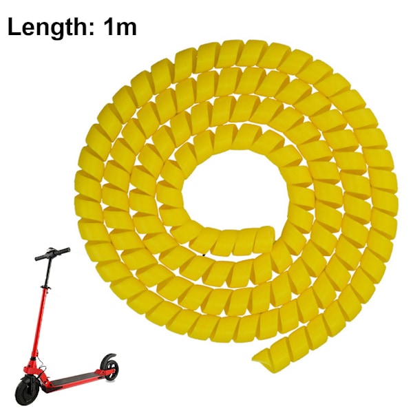 Scooter Spiral Wire Kompatibel Scooter Kabelrør Ikke-giftig Bremseslange Rør Tilbehør Slidstærkt Vindingsrør Brandhæmmende Kabel Scooter