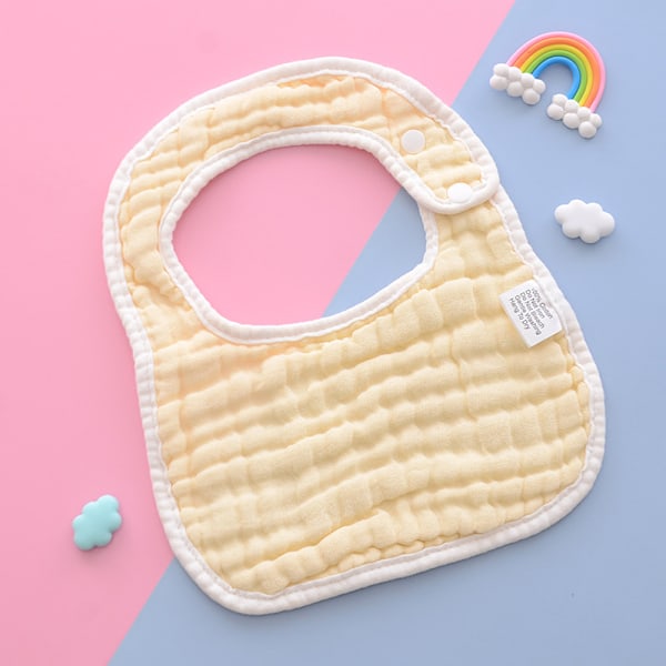 Baby Spott- och Drool-Sjal - Justerbar Multifunktionell Sjal-Snutte - 8-Lager 100% Organisk Bomull - Superabsorberande