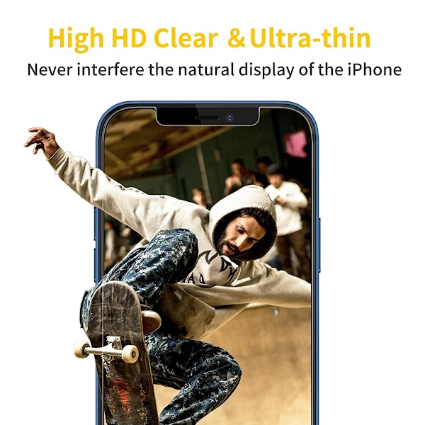 2-delars set - lämplig för iPhone X/Xs - härdat glas skärmskydd