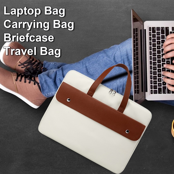 Laptopväska, slitstark stötsäker skyddande datorfodral bärväska portfölj för kvinnor män
