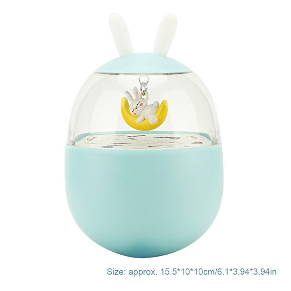 Baby Lovely Tumlare Leksak Rullande Baby Leksak med Inbyggd Klocka Tidig Utbildning Leksak för Barn (Blå)