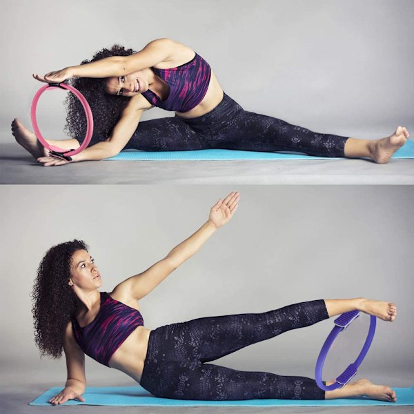 Pilates-rengas, kuntokehän, kestävä vaahtopäällysteiset kahvat