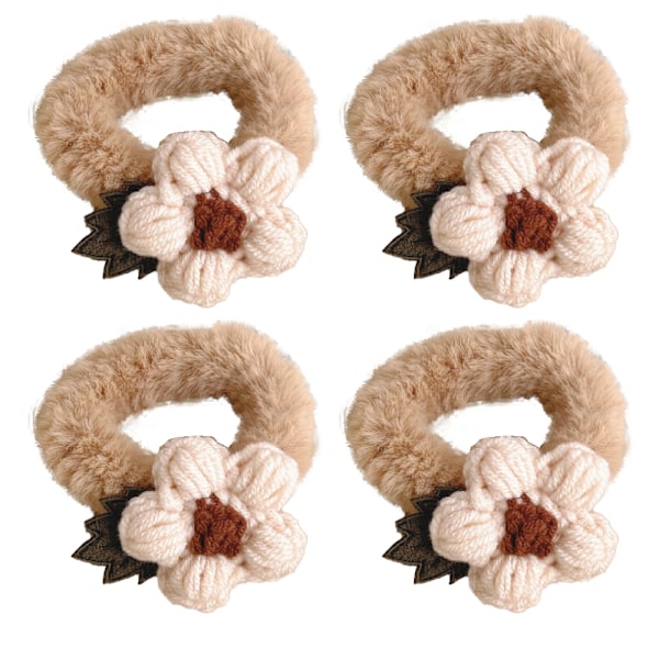 Terry Klud Elastisk Strækbar Fuzzy Bred Tyk Hårbånd Scrunchies Bånd Ring