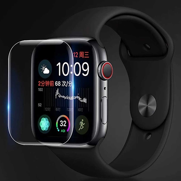 Apple Watch 7/8 45mm Näytönsuoja Kokonaan peittävä läpinäkyvä