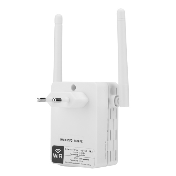 300 Mbps Hemma-WiFi-förlängare med dubbla antenner, repeater, trådlös nätverkssignalförstärkare (EU)