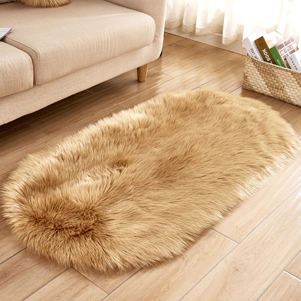 Soft plush rugs for children's bedrooms, oval plush rugs for