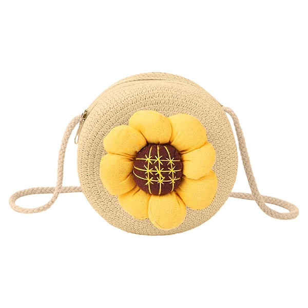Halm Rund Håndtaske Cross Body Strandtaske Julegave