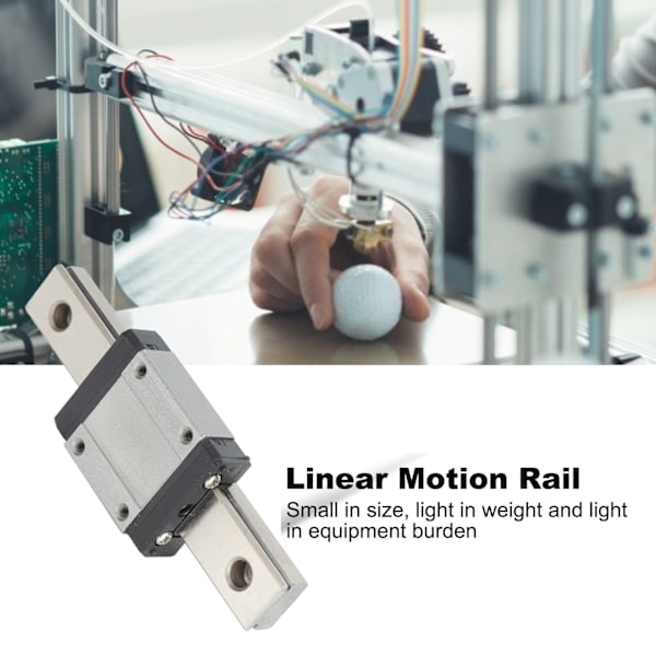 MGN15C Lineaarinen Raideohjainlaakeri Teräs Lineaarinen Liukuva Raide 3D-tulostimille CNC-koneelle 100mm