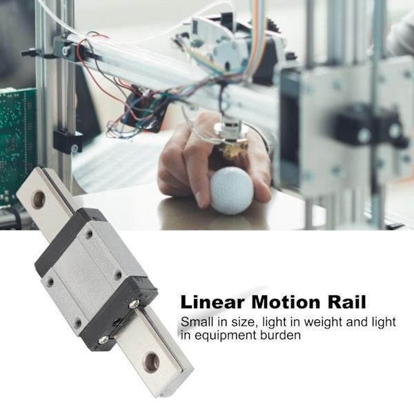 MGN15C Linjär Rälguidelager Stål Linjär Glidräl för 3D-skrivare CNC-maskin 100mm