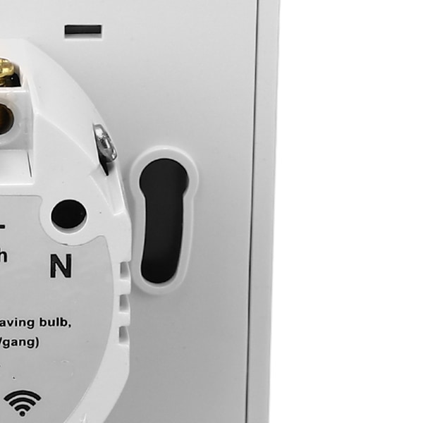 WiFi RF Ljusströmbrytare Touchkontroll Vattentät Glaspanel Stöd för Röststyrning Smart Väggströmbrytare 10A AC80‑260V