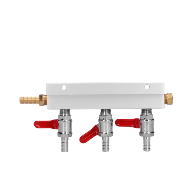 3-vägs gasdelare CO2-gasfördelningsgrenrör med 5/16 tum