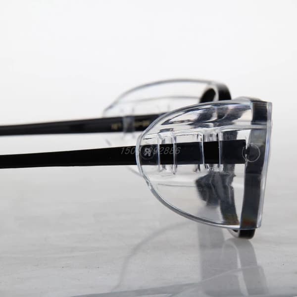 Universal Flexible Eyeglass Side Shields Protective Eyewear Guards