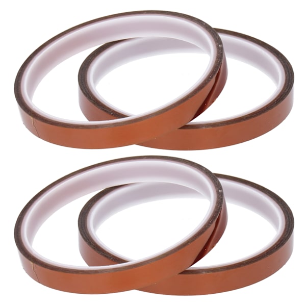 4 stk Varmebestandig Polyimid Tape Gulbrun for 3D-Skriver Oppvarmingsbed