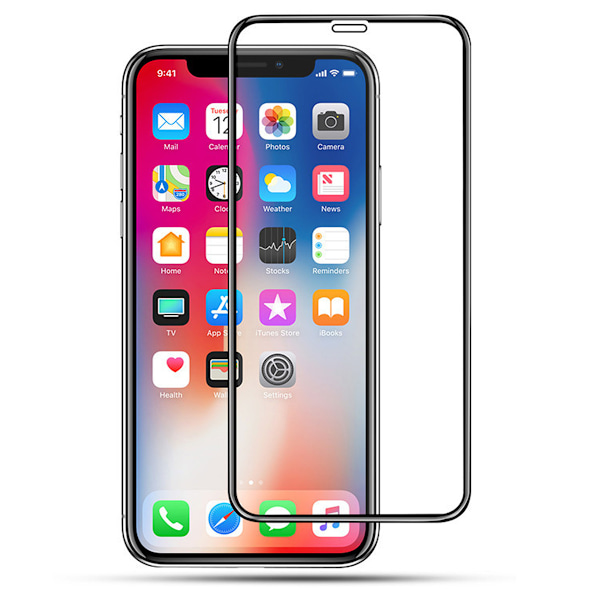 iPhone 11 Pro / iPhone X / iPhone XS - Heltäckande Härdat Skyddsglas