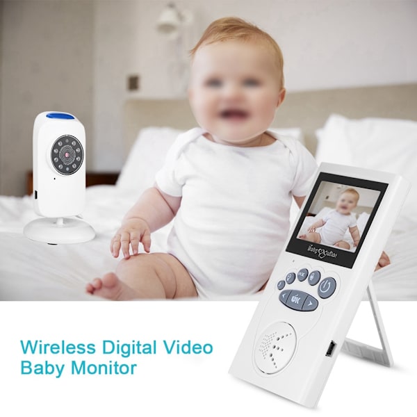 2,4 tum Trådlös Digital Video Babymonitor Babysitter Intercom Kamera UK 100-240V