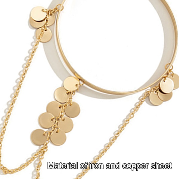 Arm Cuff Smycken för Kvinnor, Övre Arm Cuff Smycken Arm Band Smycken Tassel Arm Kedja Armband Justerbar