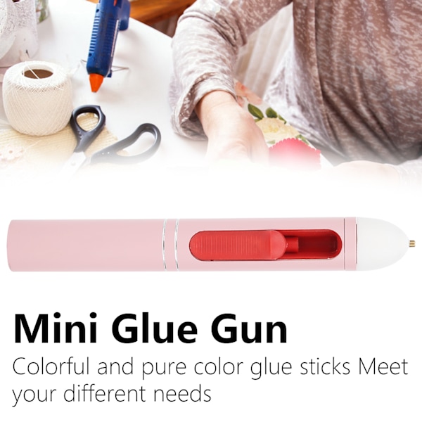 Mini Limpistol, Varm Smält, Färgrik Penna-Forma, Sladdlös, 2200mAh USB Laddningsbar Litiumbatteri