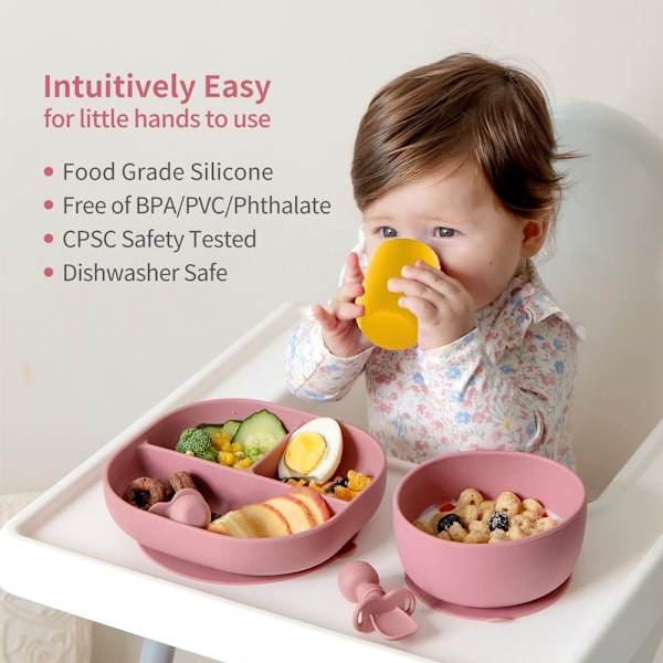 Barnens silikonvattenkopp, baby fallskyddande lärande drickskopp, silikon baby kompletterande matkopp