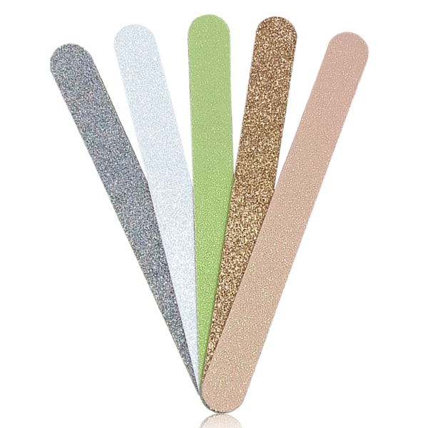 50 stk Negle Glitter Fargerike Neglefil Strimler Manikyr og Pedikyr Negle Dobbeltsidige Filere