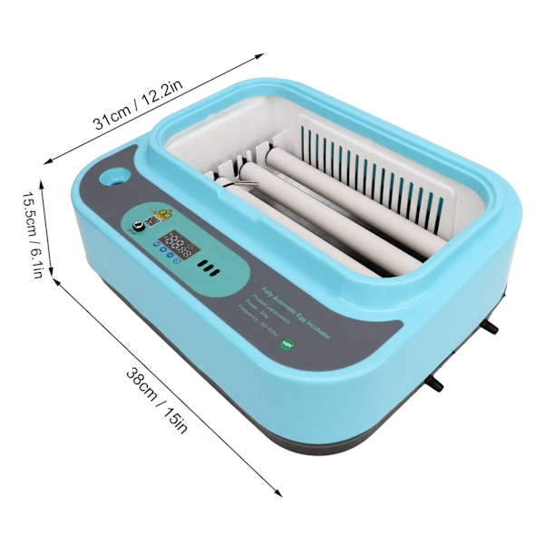 Æg Inkubator Smart Automatisk Mini 15 Æg Inkubator med Temperatur- og Luftfugtighedskontrol til Udklækning EU Stik 220V